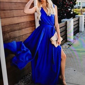 Vici Diana Blue Maxi Dress